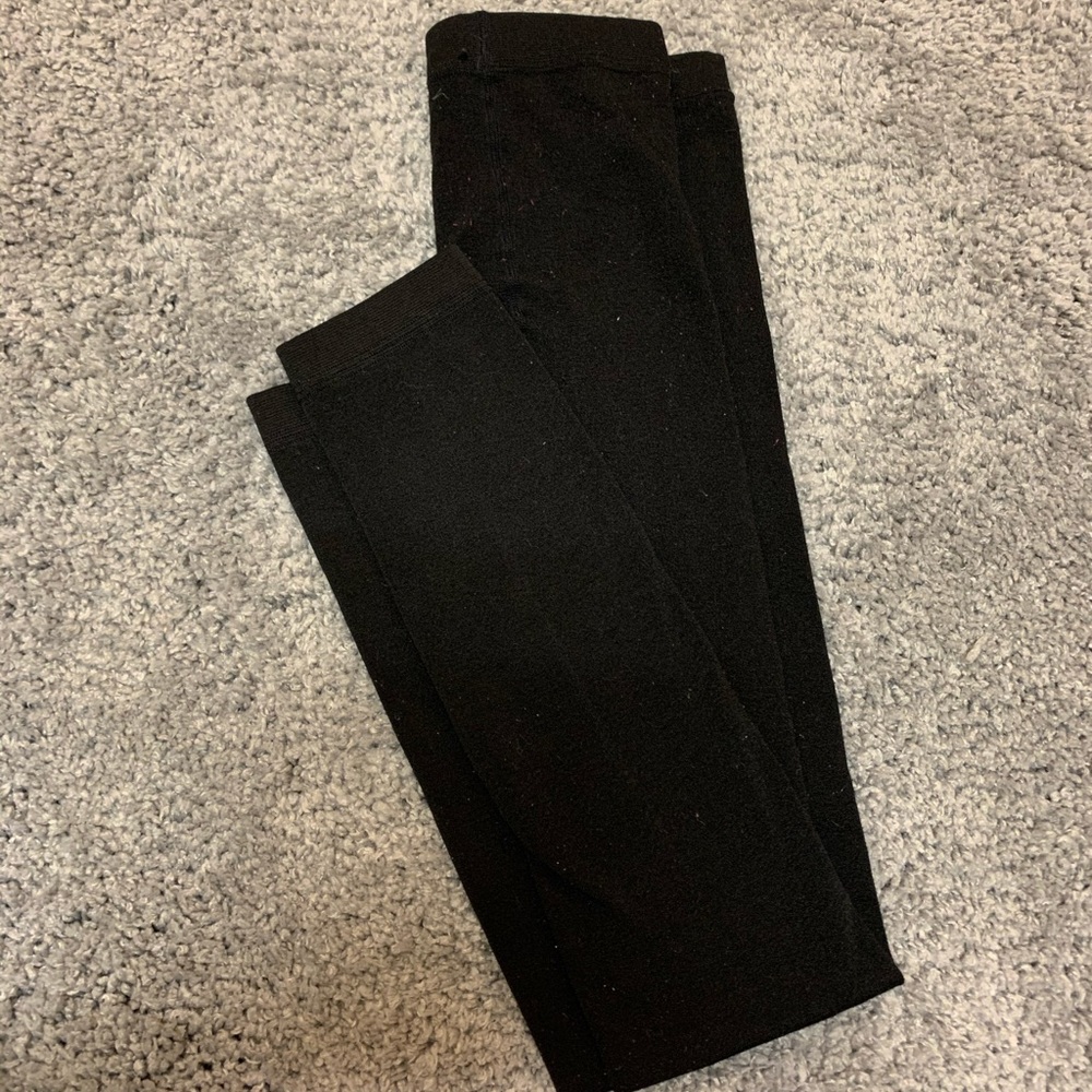 Black fleece lined leggings